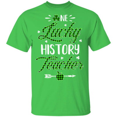 One Lucky History Teacher St Patricks Day Irish Gift-T-Shirt & Hoodie-Classic T-Shirt-Irish Green