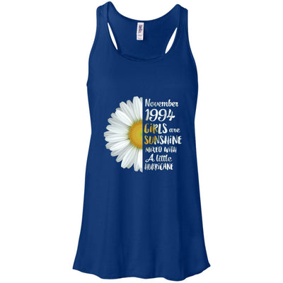 November Girls 1994 27th Birthday Gifts-T-Shirt & Tank Top-Women's Flowy Racerback Tank-True Royal