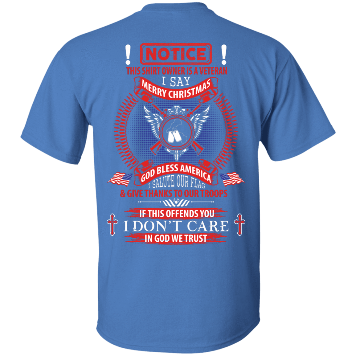 Notice This Shirt Owner Is A Veteran-T-Shirt & Hoodie-Classic T-Shirt-Iris