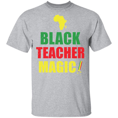 Black Educator Magic Black History Month Teacher Matter Gift-T-Shirt & Hoodie-Classic T-Shirt-Sport Grey