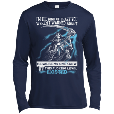 I'm The Kind Of Crazy You Weren't Warned About-T-Shirt & Hoodie-Long Sleeve T-Shirt-Navy