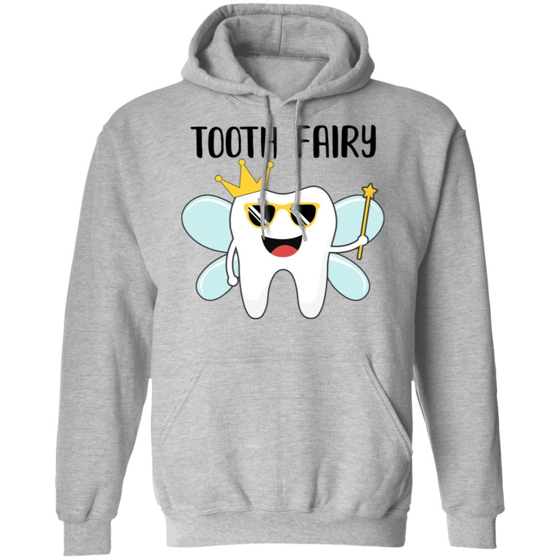 Tooth Fairy Halloween Costume For Adults And Kids-T-Shirt & Hoodie-Pullover Hoodie-Sport Grey