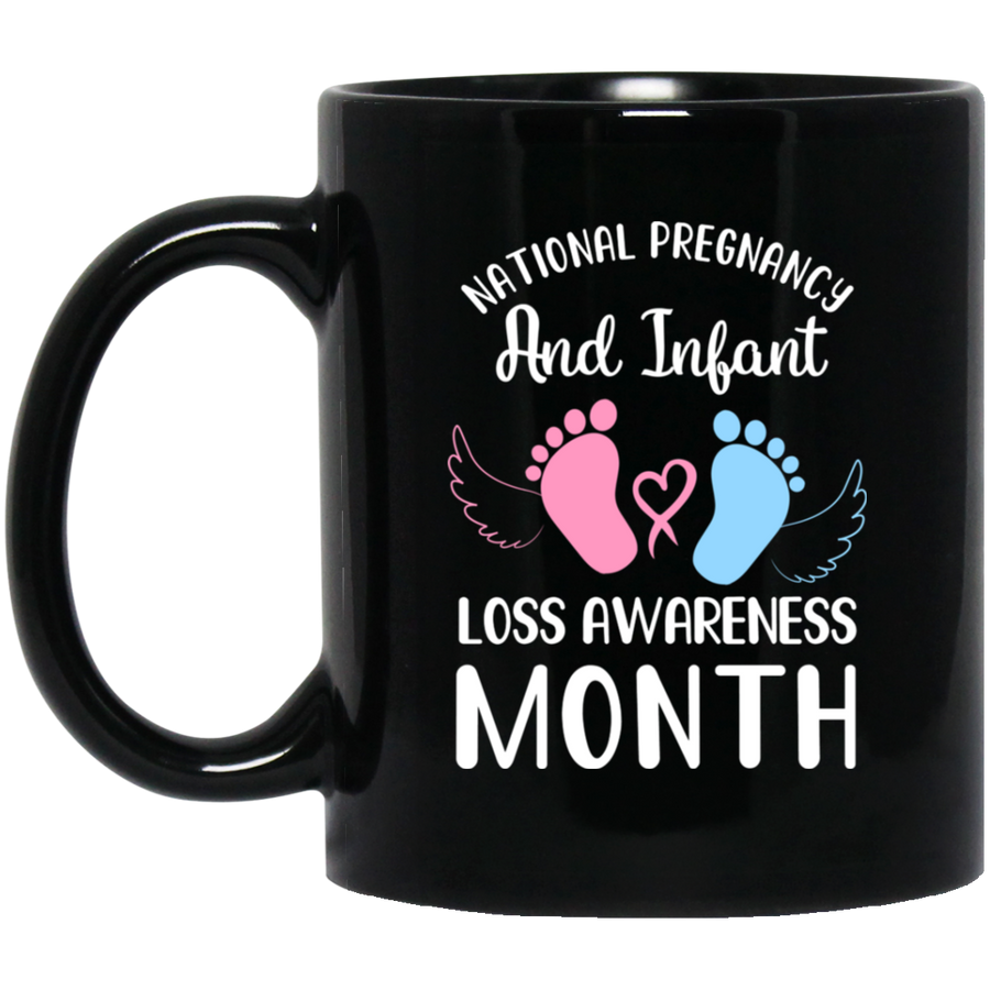 National Pregnancy and Infant Loss Awareness Month Mug-Coffee Mug-BM11OZ 11 oz. Black Mug-Black