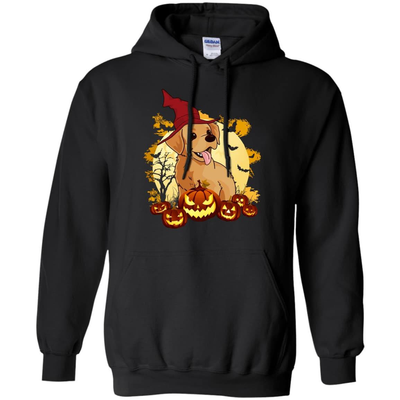 Happy Halloween Labrador Lover-T-Shirt & Hoodie-Pullover Hoodie-Black