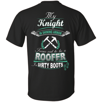 Turns out to be a ROOFER In Dirty Boots-T-Shirt & Hoodie-Classic T-Shirt-Black