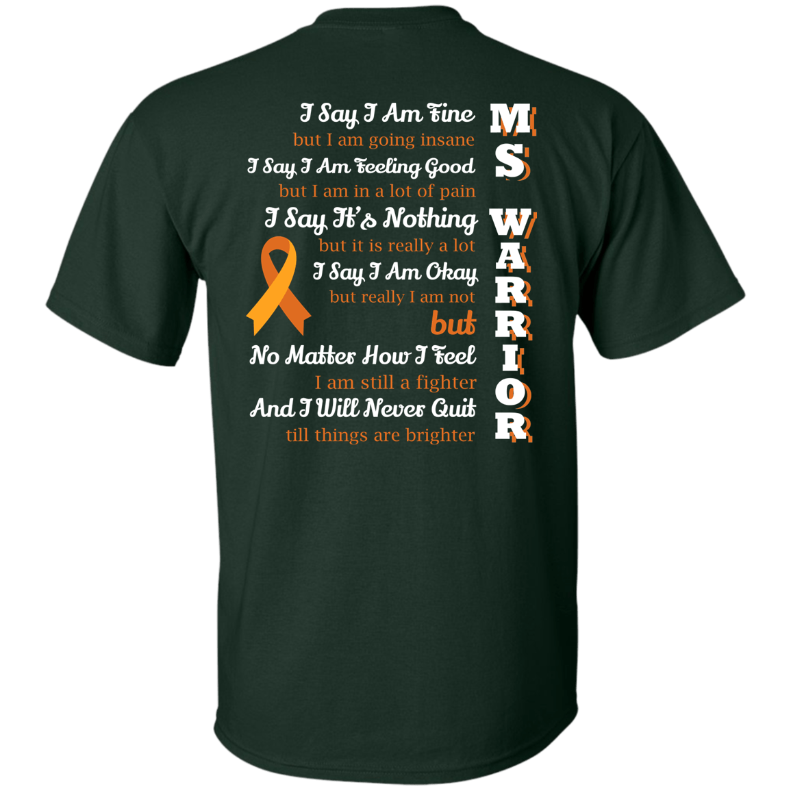 Multiple Sclerosis Warrior-T-Shirt & Hoodie-Classic T-Shirt-Forest Green