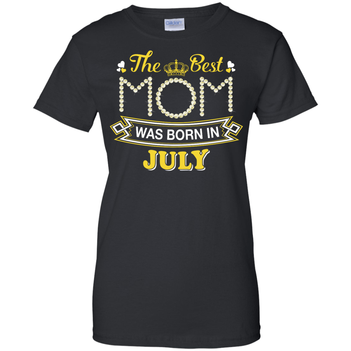 The Best Mom Was Born In July-T-Shirt & Hoodie-Women's T-Shirt-Black