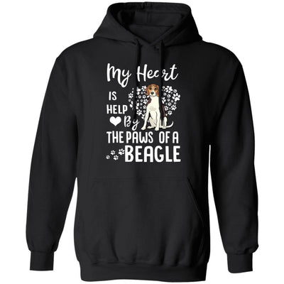 My Heart Is Held By The Paws Of A Beagle Lover-T-Shirt & Hoodie-Pullover Hoodie-Black
