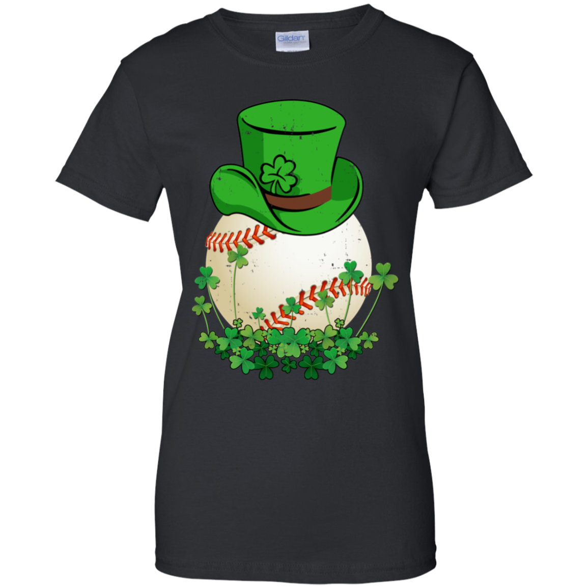Shamrock Baseball Leprechaun St Patricks Day-T-Shirt & Hoodie-Women's T-Shirt-Black