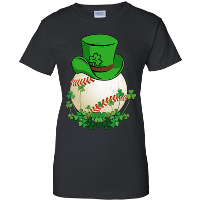Shamrock Baseball Leprechaun St Patricks Day-T-Shirt & Hoodie-Women's T-Shirt-Black