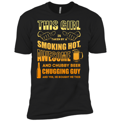 Taken By Hot Chubby Beer Chugging Guy-T-Shirt & Hoodie-Premium T-Shirt-Black