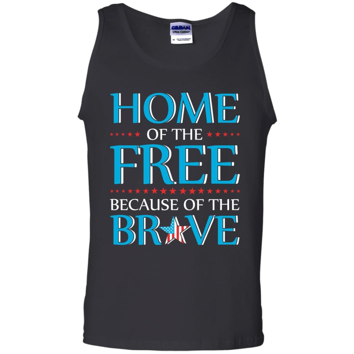 Home Of The Free-T-Shirt & Hoodie-Unisex Tank-Black