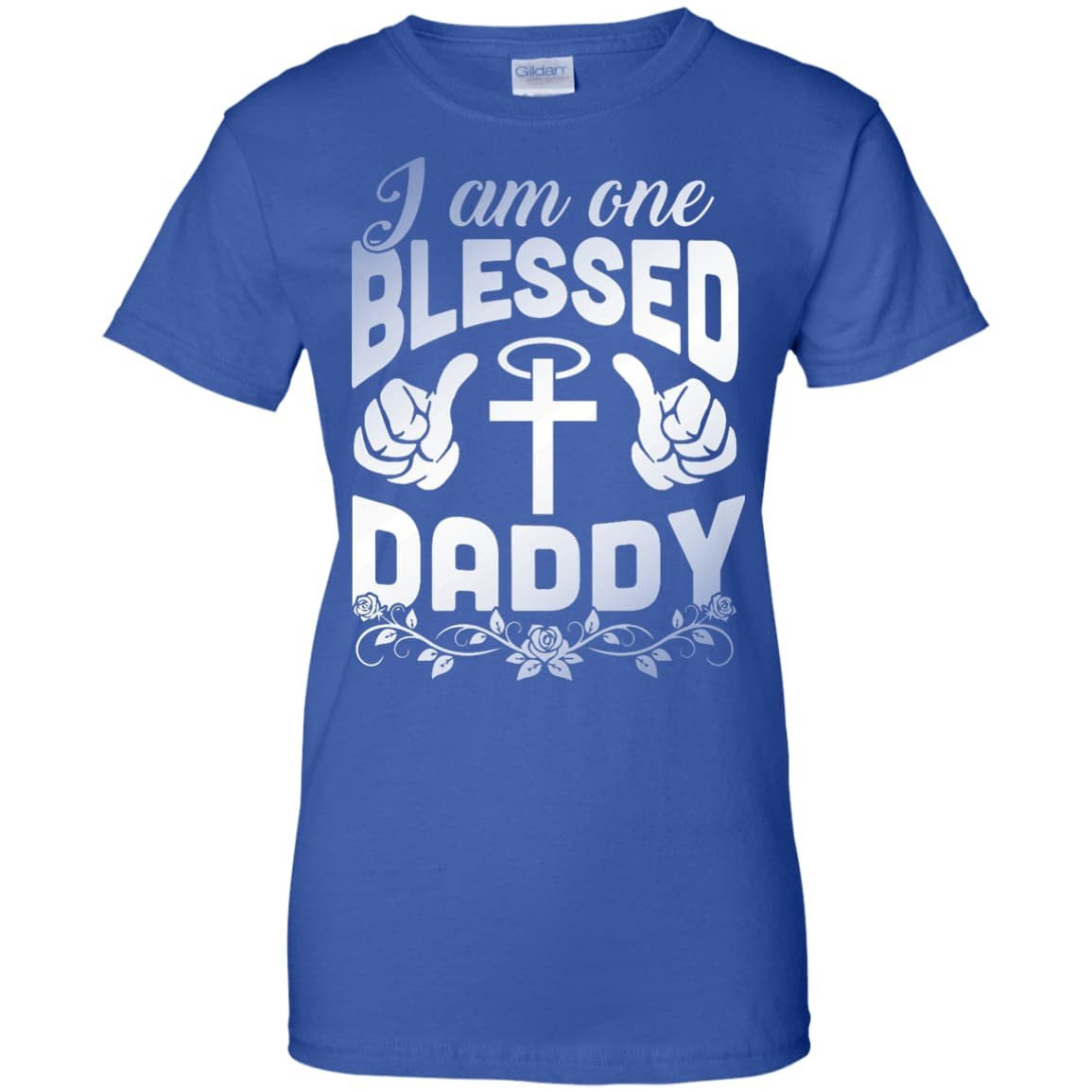 I Am One Blessed Daddy-T-Shirt & Hoodie-Women's T-Shirt-Royal