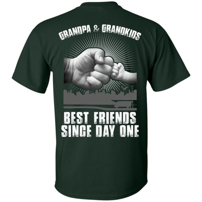Grandpa And Grandkids Best Friends Single Day One-T-Shirt & Hoodie-Classic T-Shirt-Forest Green
