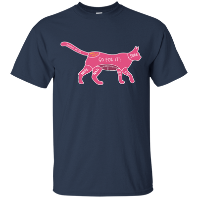 Proper way to pet a Cat lover-T-Shirt & Hoodie-Classic T-Shirt-Navy