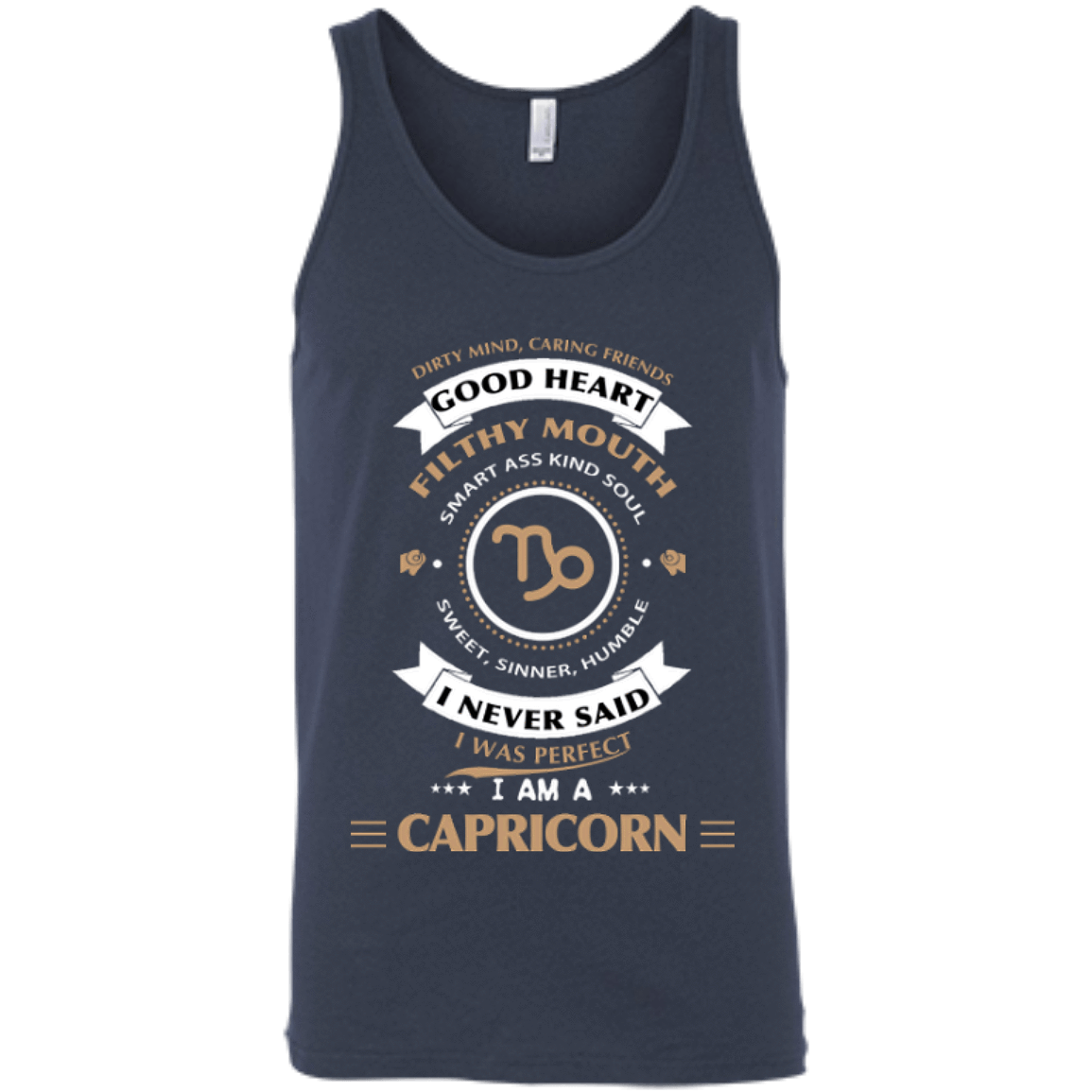 I'm A Capricorn-T-Shirt & Hoodie-Unisex Tank-Navy