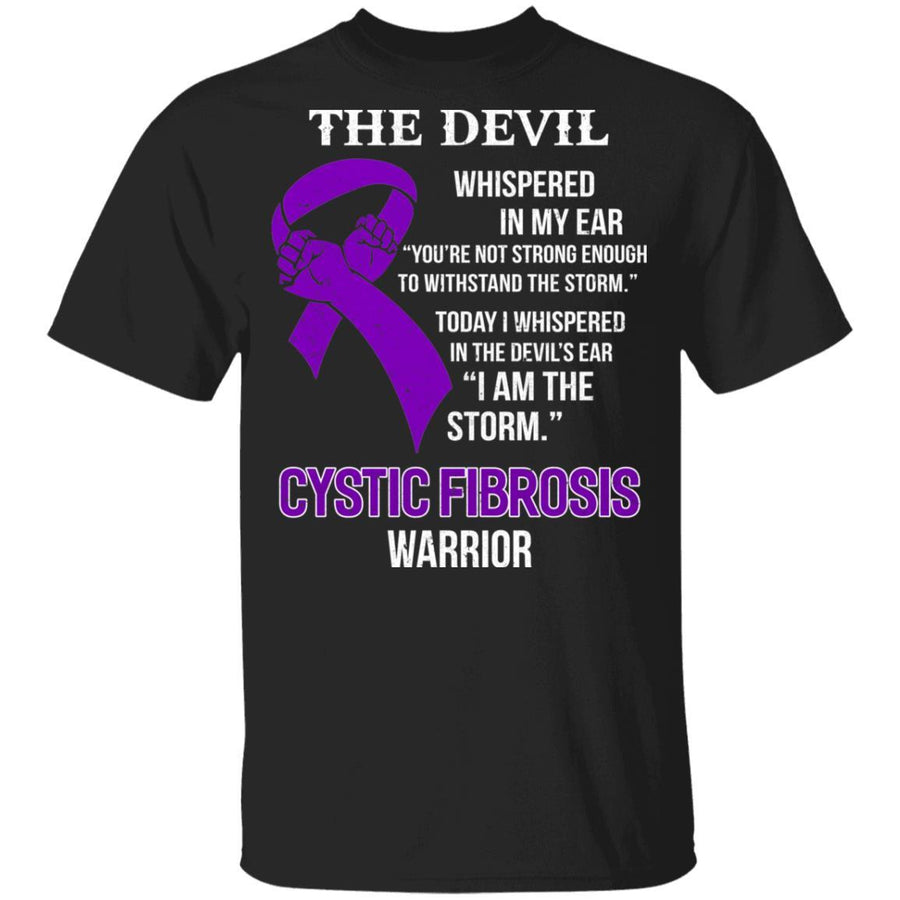 I Am The Storm Support Cystic Fibrosis Awareness Warrior Gift Youth-Youth Shirt-Youth T-Shirt-Black