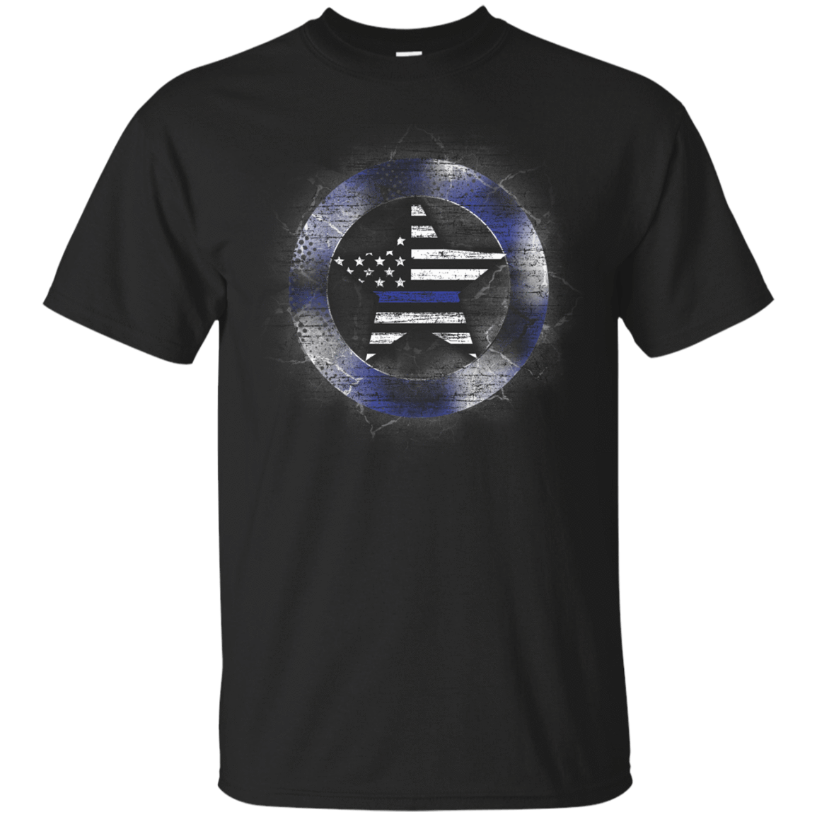 Thin Blue Line Support-T-Shirt & Hoodie-Classic T-Shirt-Black