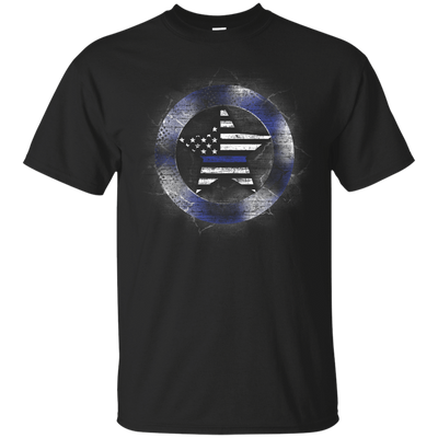 Thin Blue Line Support-T-Shirt & Hoodie-Classic T-Shirt-Black