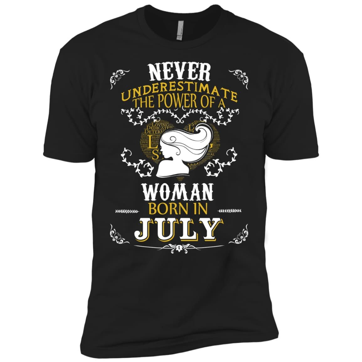 A Woman Born In JULY-T-Shirt & Hoodie-Premium T-Shirt-Black