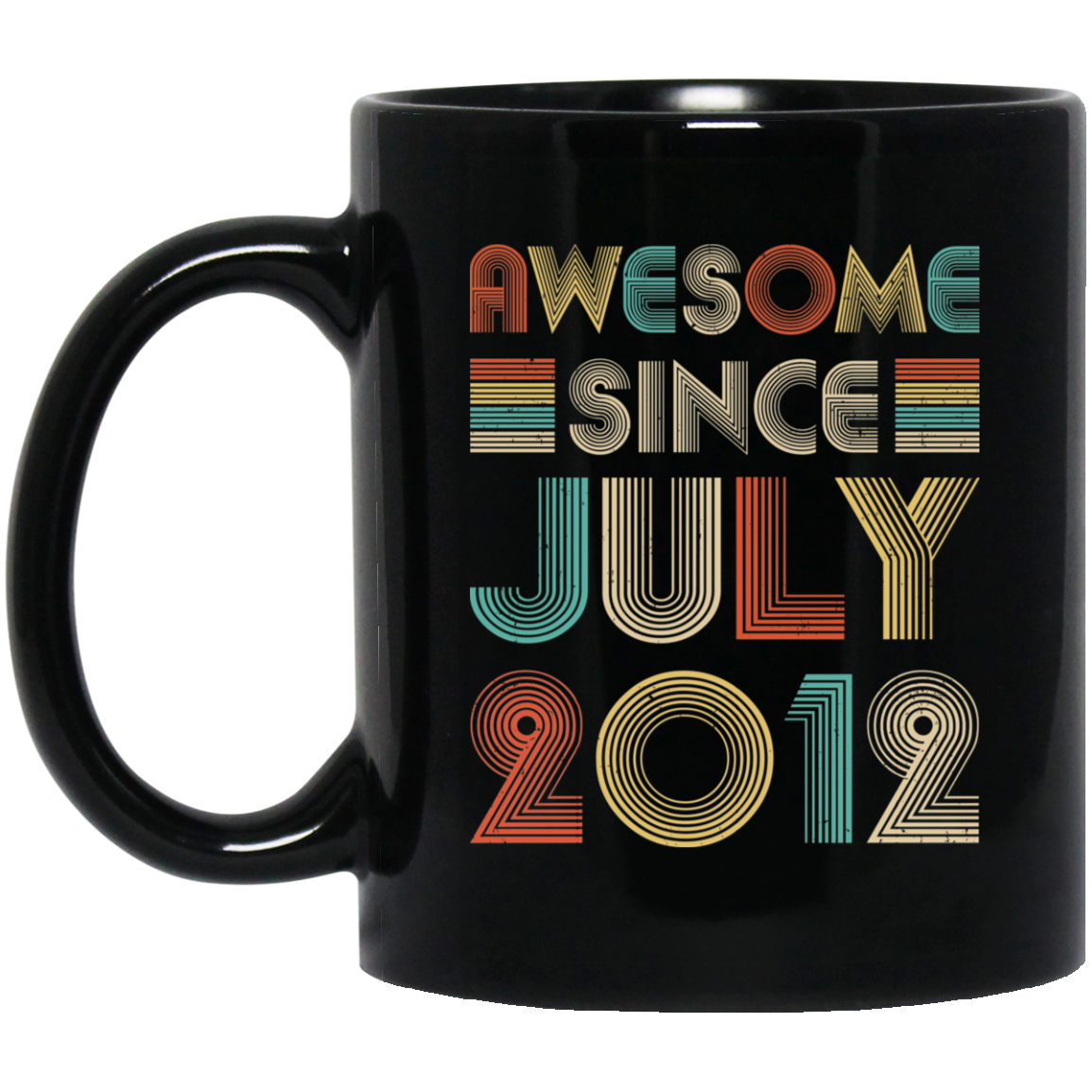 Awesome Since July 2012 Vintage 10th Birthday Gifts Mug