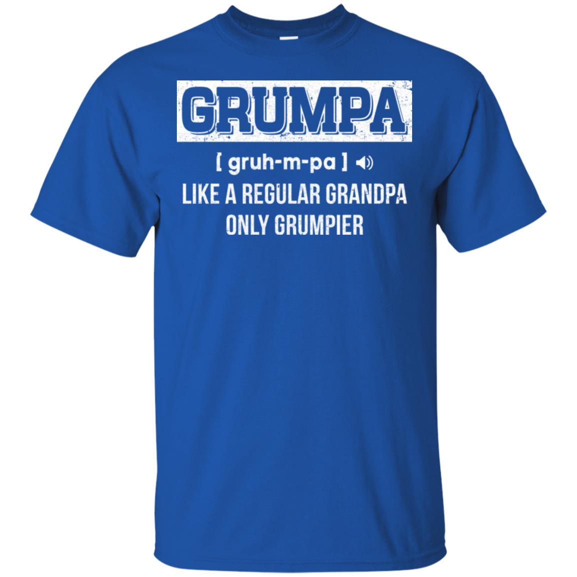 Grumpa Like Regular Grandpa Only Grumpier Funny Papa-T-Shirt & Hoodie-Classic T-Shirt-Royal