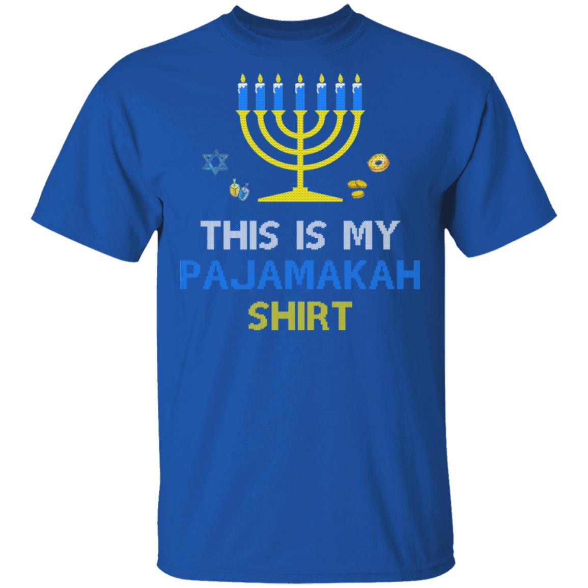 Funny Hanukkah Pajama Gift This Is My Pajamakah-T-Shirt & Sweatshirt-Classic T-Shirt-Royal