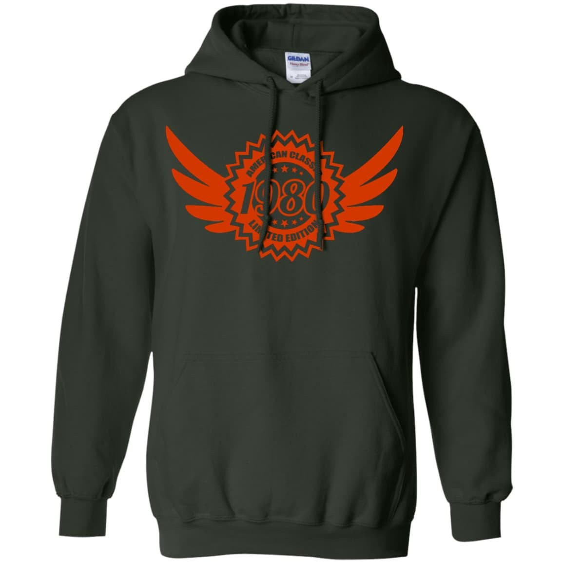 American Classic 1980 LIMITED EDITION-T-Shirt & Hoodie-Pullover Hoodie-Forest Green