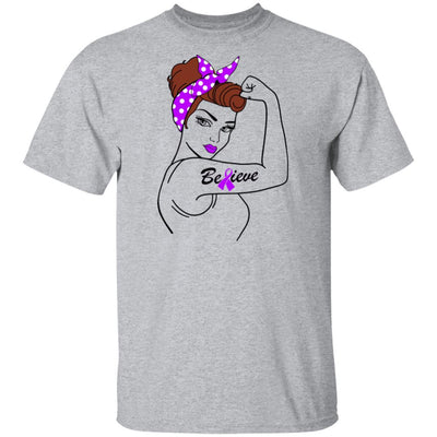Support Alzheimer's Pancreatic Cancer Awareness American Flag-T-Shirt & Hoodie-Classic T-Shirt-Sport Grey