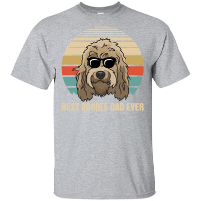 Vintage Doodle Dad Gifts Best Doodle Dad Ever-T-Shirt & Hoodie-Classic T-Shirt-Sport Grey