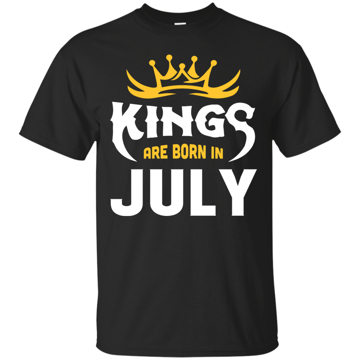 Kings Are Born In July-T-Shirt & Hoodie-Classic T-Shirt-Black