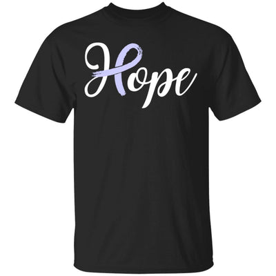 Stomach Cancer Awareness Periwinkle Ribbon Hope-T-Shirt & Hoodie-Classic T-Shirt-Black