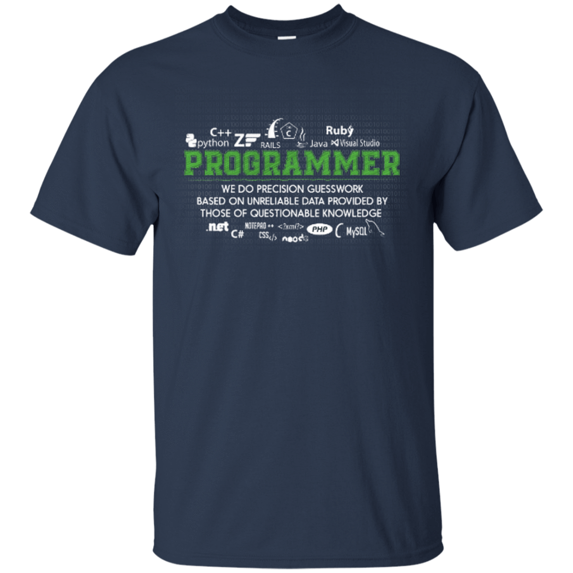 I'm A Programmer-T-Shirt & Hoodie-Classic T-Shirt-Navy