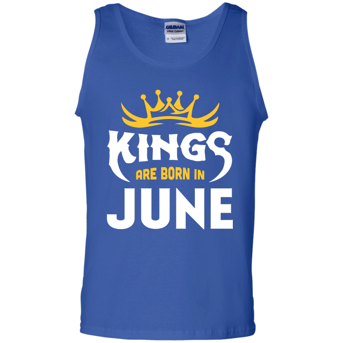Kings Are Born In June-T-Shirt & Hoodie-Unisex Tank-Royal