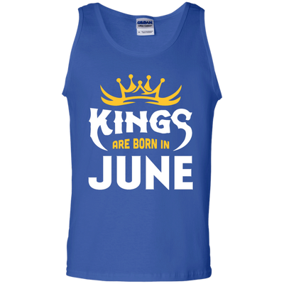 Kings Are Born In June-T-Shirt & Hoodie-Unisex Tank-Royal