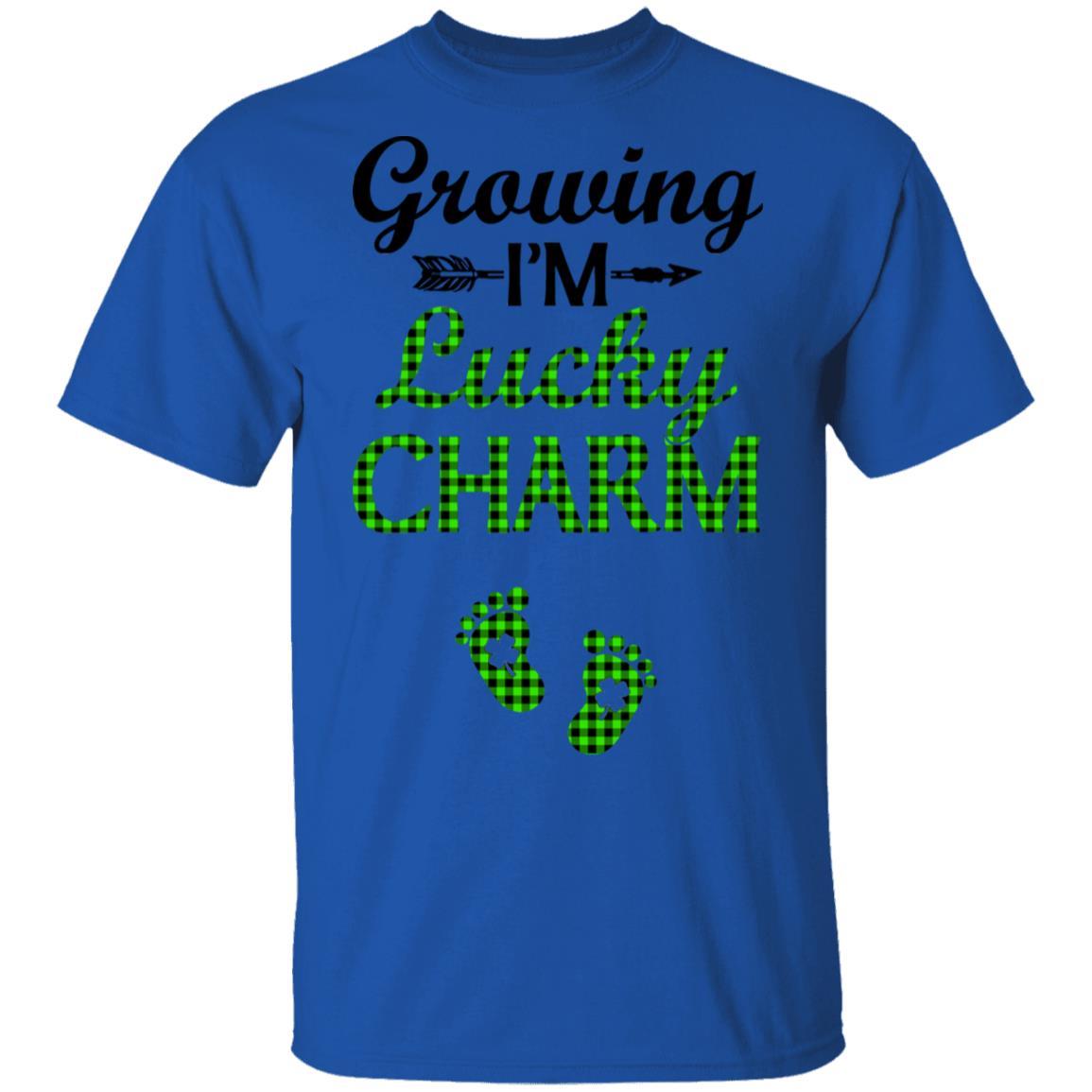Pregnancy Announcement Gift Funny St Patricks Day Pregnant-T-Shirt & Hoodie-Classic T-Shirt-Royal