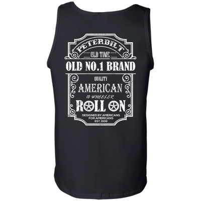 PETERBILT TRUCK BACK PETERBILT OLD NO 1-T-Shirt & Hoodie-Unisex Tank-Black