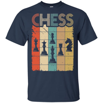 Retro Vintage Chess Piece Lovers Gift-T-Shirt & Hoodie-Classic T-Shirt-Navy