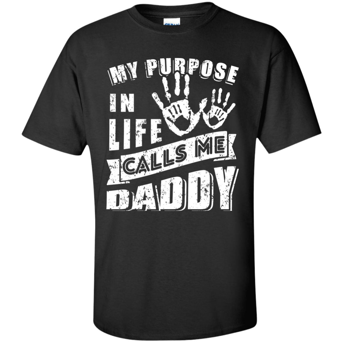 My Purpose In Life Calls Me Dad-T-Shirt & Hoodie-Classic T-Shirt-Black
