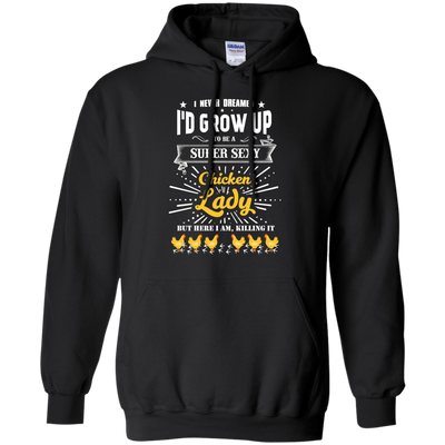 Super Sexy Chicken Lady-T-Shirt & Hoodie-Pullover Hoodie-Black
