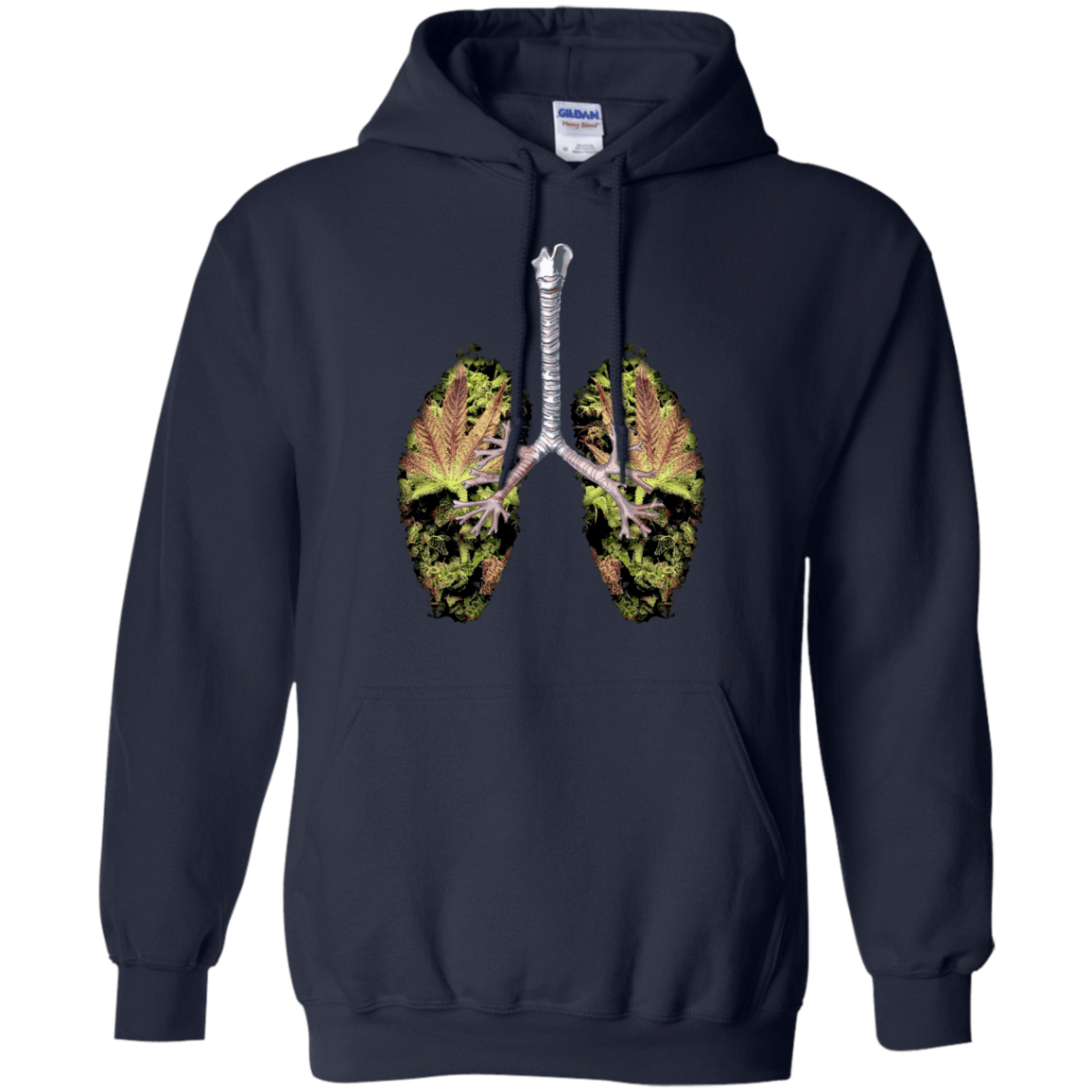My Weed Lungs-T-Shirt & Hoodie-Pullover Hoodie-Navy