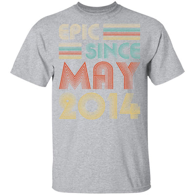 Epic Since May 2014 Vintage 7th Birthday Gifts Youth-Youth Shirt-Youth T-Shirt-Sport Grey