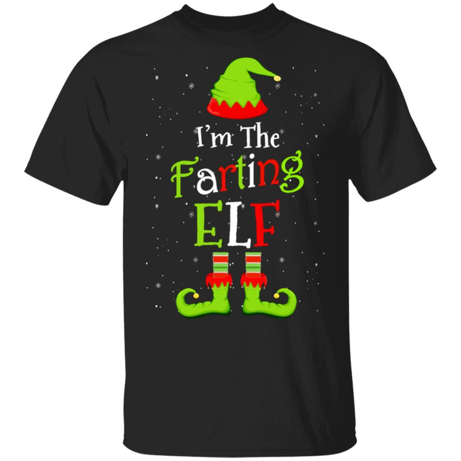 I'm The Farting Elf Family Matching Funny Christmas Group Gift-T-Shirt & Sweatshirt-Classic T-Shirt-Black