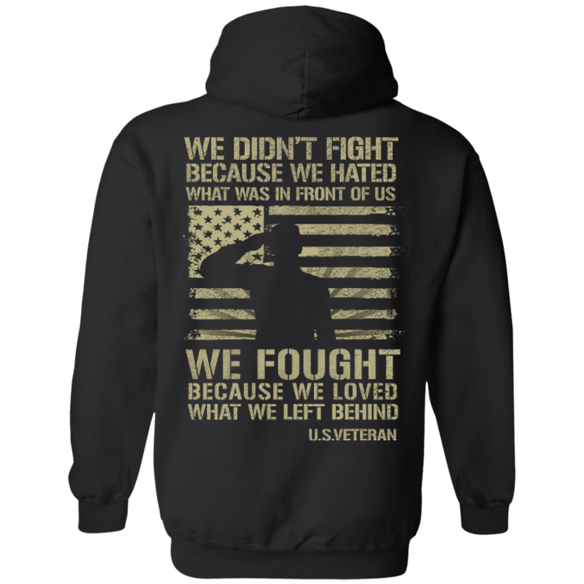 US Veteran Affairs-T-Shirt & Hoodie-Pullover Hoodie-Black