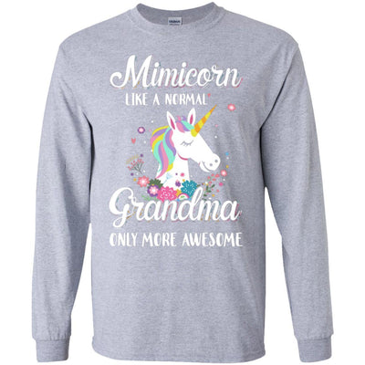 Mimicorn Like A Normal Mimi Only More Awesome-T-Shirt & Hoodie-Long Sleeve T-Shirt-Sport Grey