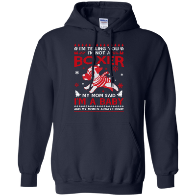 I'm Telling You I'm Not A Boxer-T-Shirt & Hoodie-Pullover Hoodie-Navy