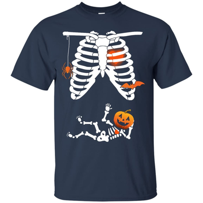 Halloween Baby Skeleton Maternity-T-Shirt & Hoodie-Classic T-Shirt-Navy