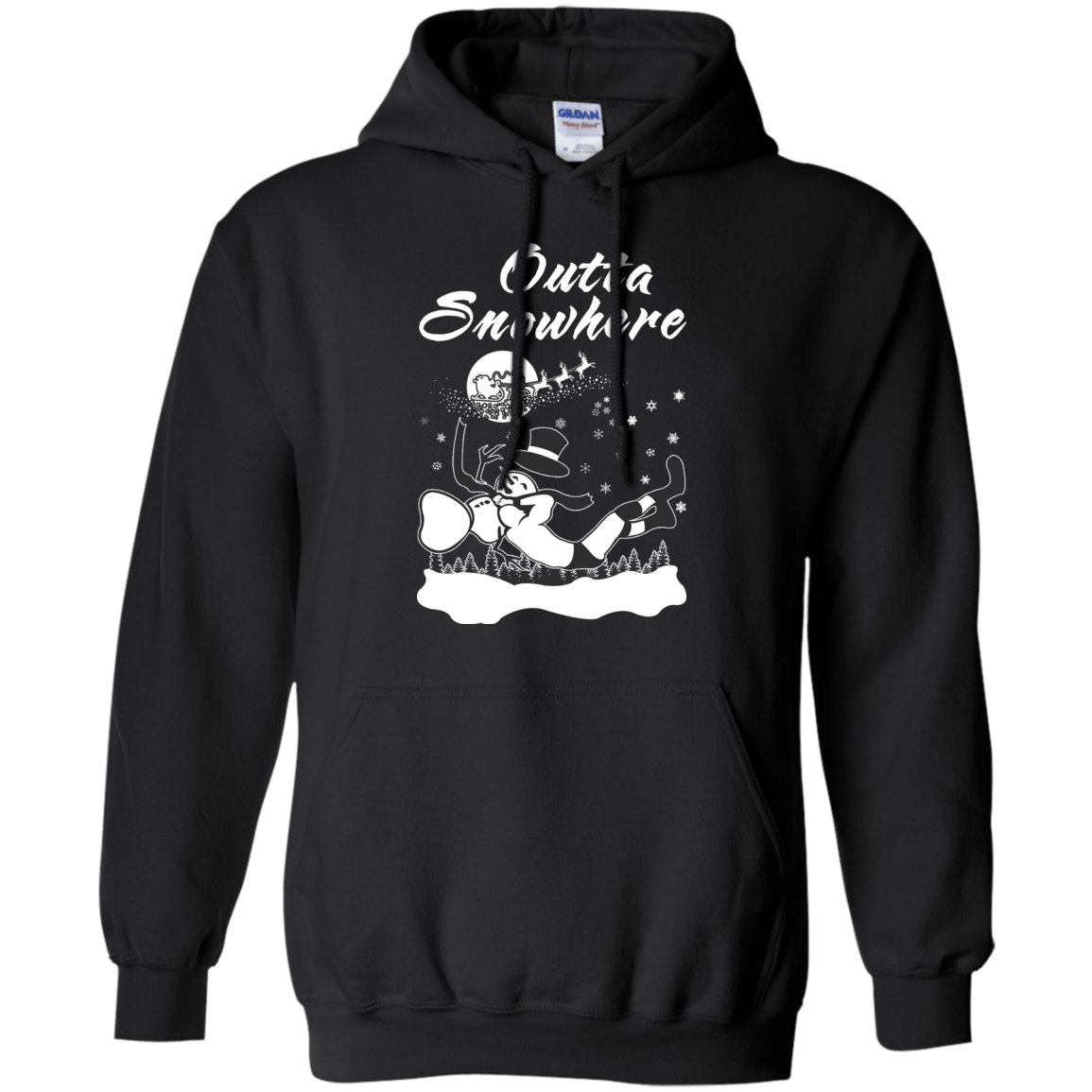 Outta Snowhere-T-Shirt & Hoodie-Pullover Hoodie-Black
