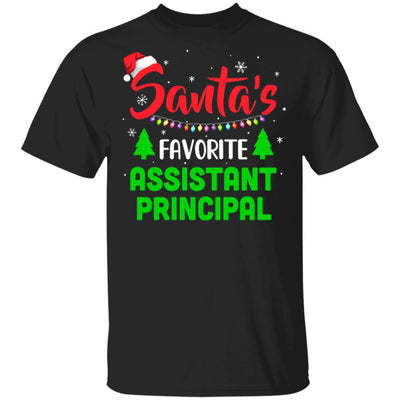 Santa's Favorite Assistant principal Funny Christmas Xmas Gifts-T-Shirt & Sweatshirt-Classic T-Shirt-Black