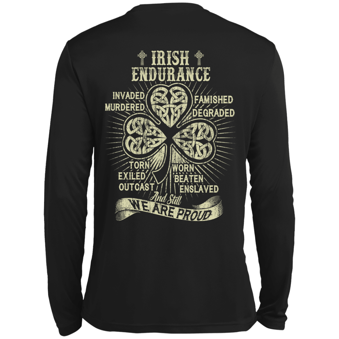 IRISH ENDURANCE-T-Shirt & Hoodie-Long Sleeve T-Shirt-Black